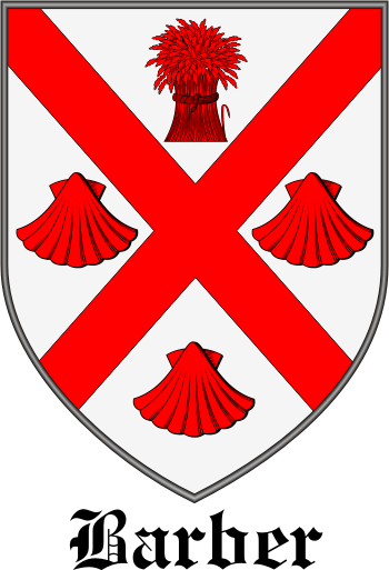 Barber family crest Barber family crest