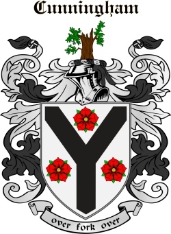 Cunningham family crest Cunningham family crest