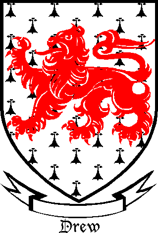 Drew family crest