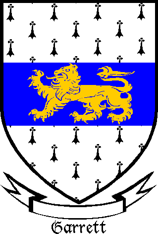 Garrett family crest Garrett family crest