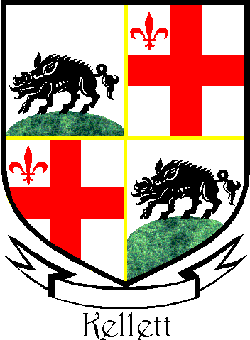 Kellett family crest Kellett family crest