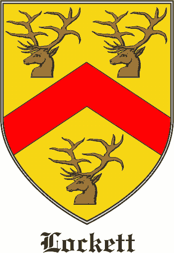LOCKETT family crest LOCKETT family crest