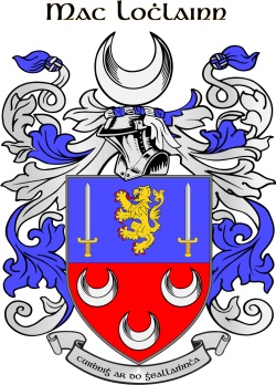 LOUGHLIN family crest LOUGHLIN family crest