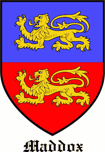 Maddox family crest Maddox family crest