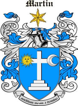 Martin family crest Martin family crest