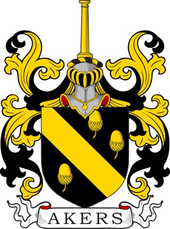 Akers family crest Akers family crest