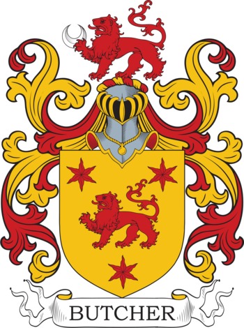 Butcher family crest