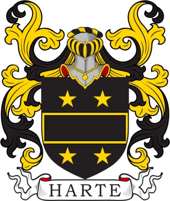 HARTE family crest HARTE family crest