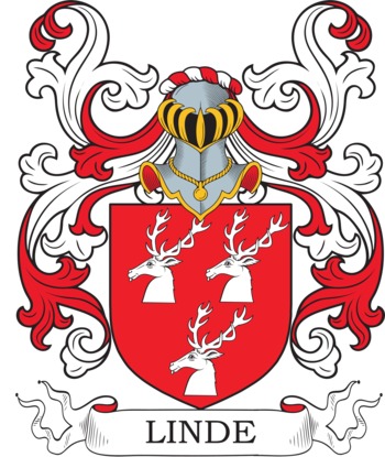 LINDE family crest LINDE family crest