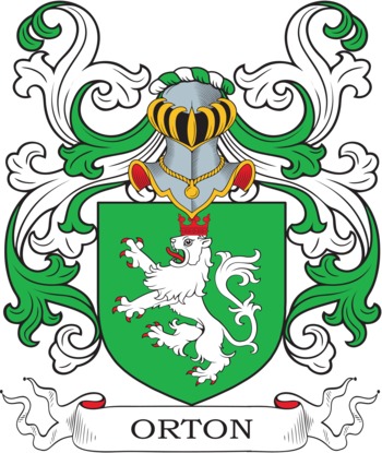 Orton family crest Orton family crest