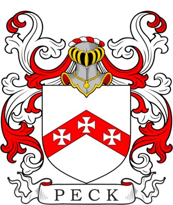 Peck family crest Peck family crest
