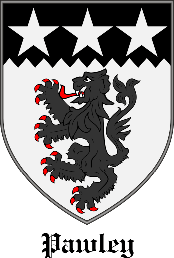 Pawley family crest Pawley family crest