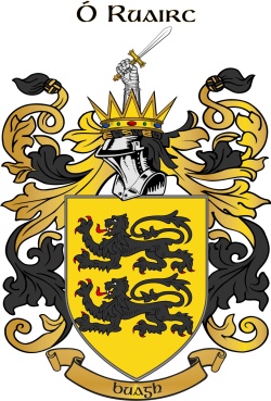 O'ROURKE family crest