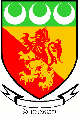 Simpson family crest Simpson family crest