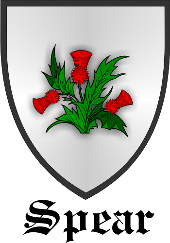 Spear family crest Spear family crest