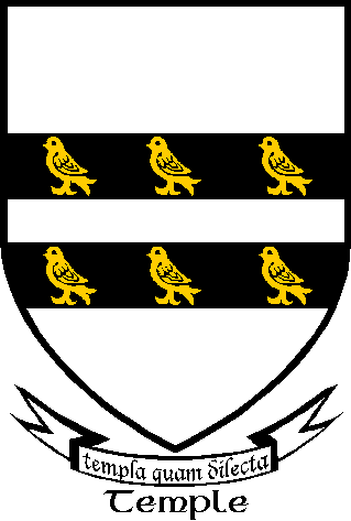 Temple family crest Temple family crest