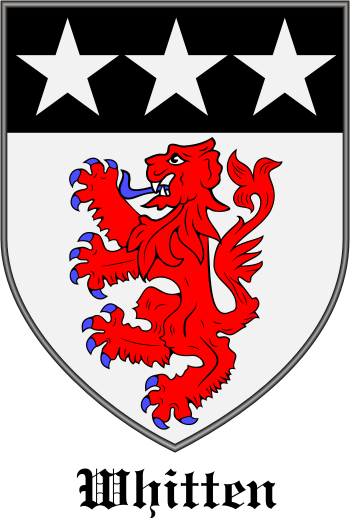 Whitten family crest Whitten family crest